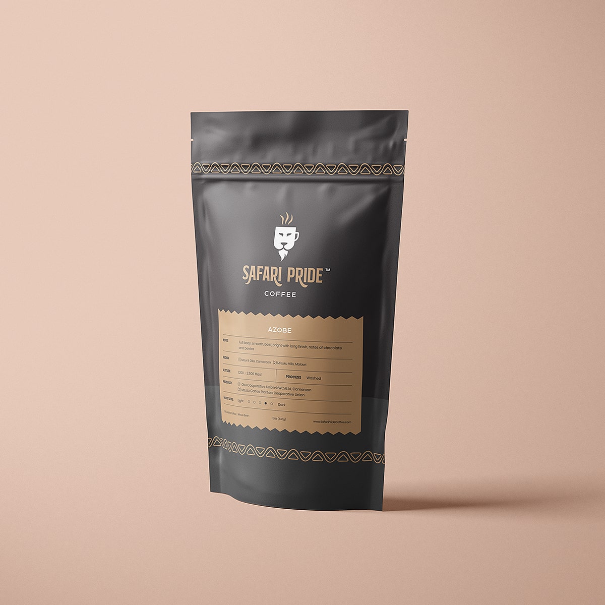 Safari Pride Coffee AZOBE Blend Bag