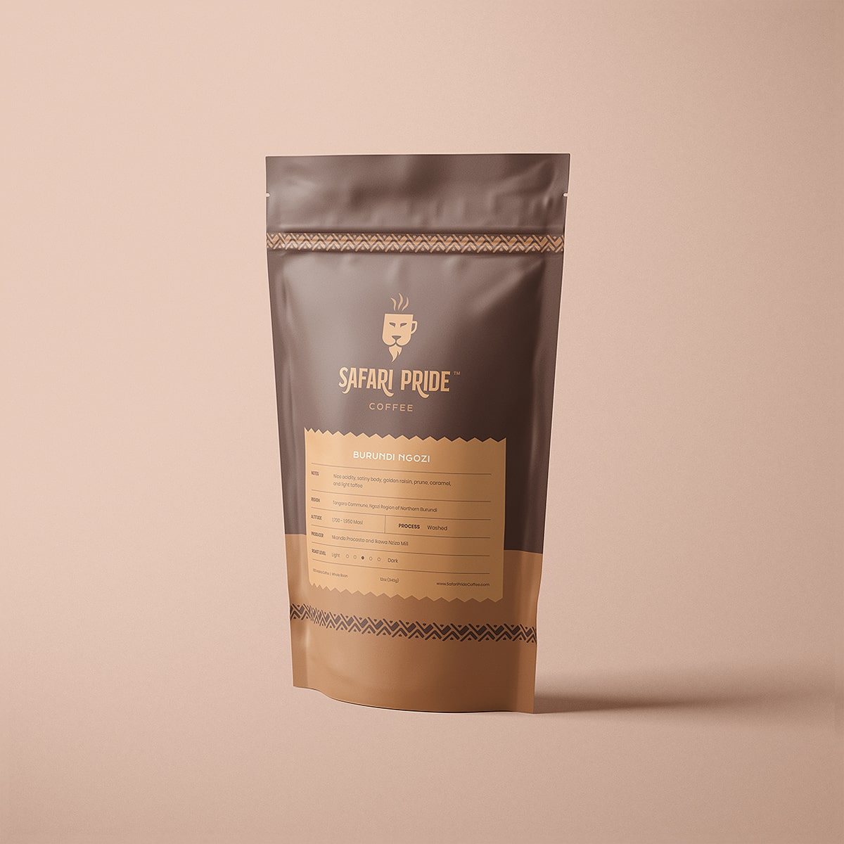 Safari Pride Coffee BURUNDI NGOZI Blend Bag