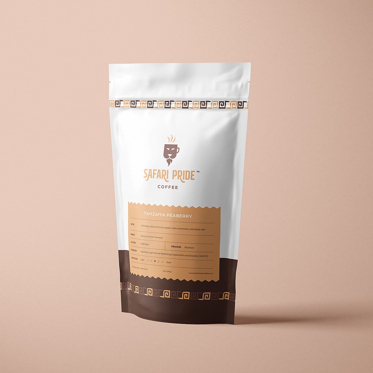 Safari Pride Coffee TANZANIA PEABERRY bag