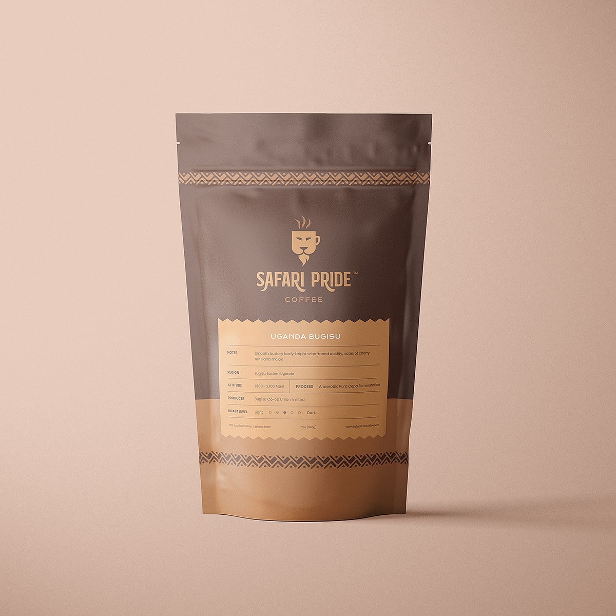 Safari Pride Coffee UGANDA BUGISU bag front