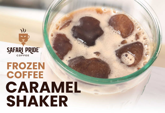 FROZEN COFFEE CARAMEL SHAKER - SAFARI PRIDE COFFEE