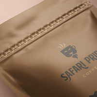 Safari Pride Coffee ETHIOPIAN HARRAR Blend Bag closeup
