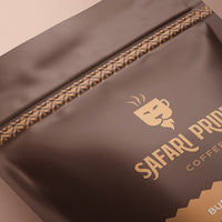 Safari Pride Coffee UGANDA BUGISU bag closeup